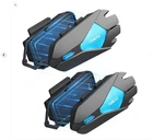 ASMAX Dual Pack of Z1 - MOTORCYCLE BLUETOOTH HEADSET Communication New (Open Box