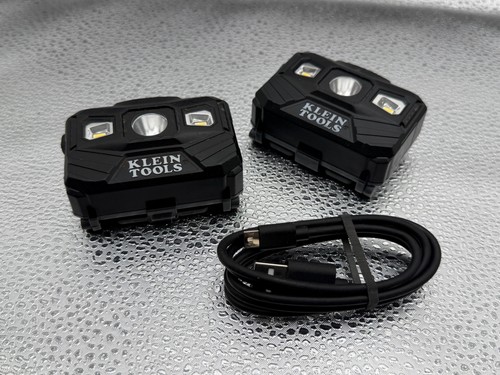 [2-PACK] KLEIN TOOLS [56064] 400 LUMEN RECHARGEABLE HEADLAMP LIGHT [NO HEADBAND]