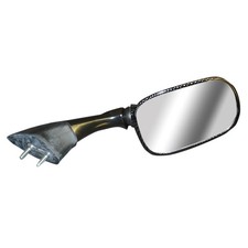 EMGO OEM Replacement Mirror for 03-05 Yamaha FJR1300 Left Side Carbon (20-80524)