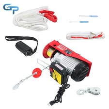 1320lb Wireless Electric Hoist 110V 1150W Height 20-40ft w/Emergency Stop Switch