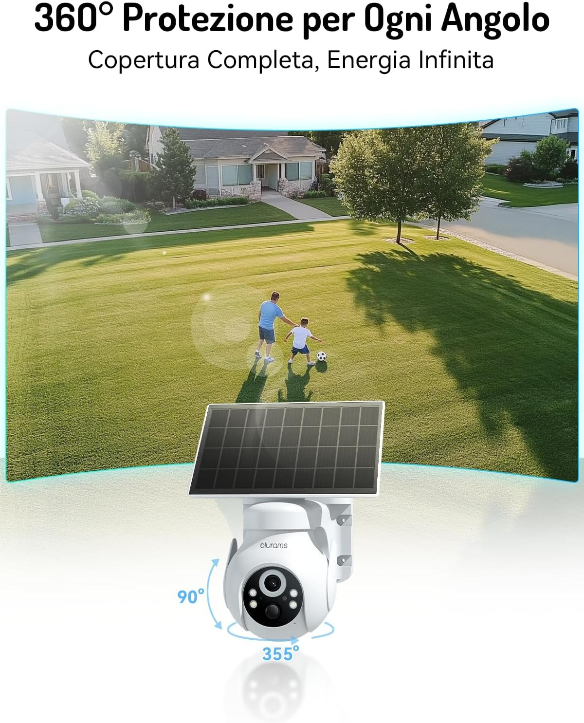 Offerta 2K Telecamera Esterna Solare: Sicurezza 360° a Prezzo Shock - 2