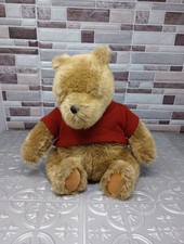 Gund Classic Pooh Bear Teddy Vintage Winnie Disney Red Sweater 12"   