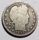 1893  Silver Barber Quarter