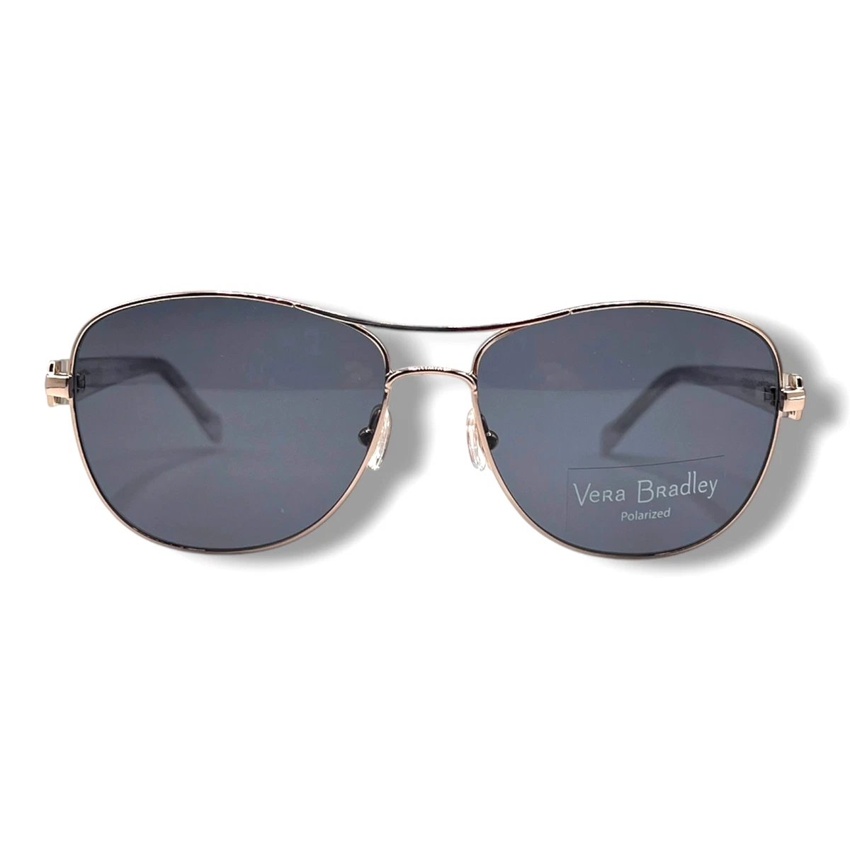 Vera Bradley Blair Sunglasses Berry CHB Polarized Silver Aviator 56-15 Vera Bradley Blair Sunglasses Cheery Blossoms CHB Polarized  main image 2