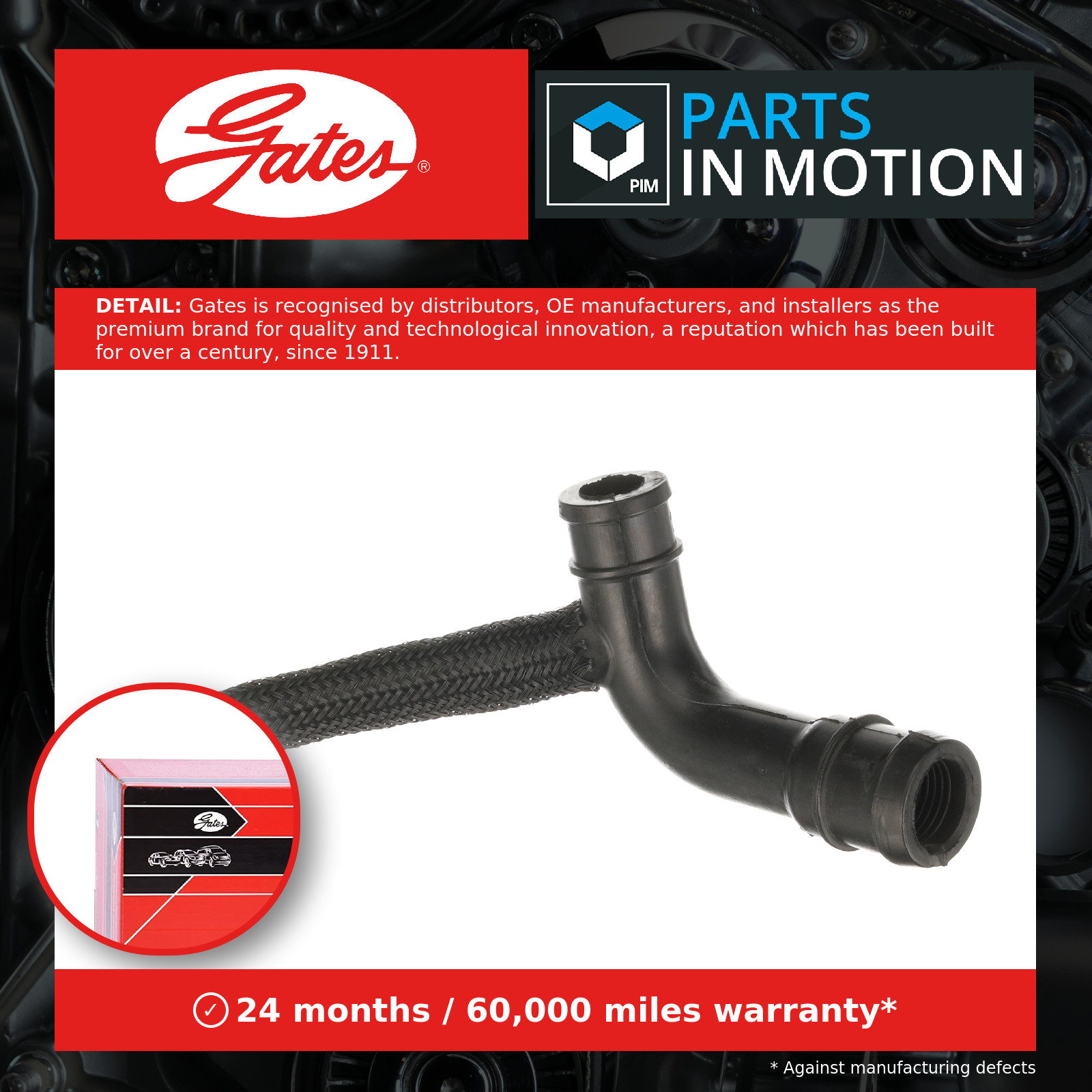 Gates EMH662 Crankcase Ventilation Hose Fits Fiat 500L Bravo Doblo Tipo - Image 19