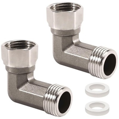 2 Pieces 1/2Inch Stainless Steel Point Fitting for Household Water Installations