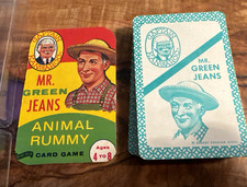 Captain Kangaroo Mr. Green Jeans Animal Rummy Card Game - Complete