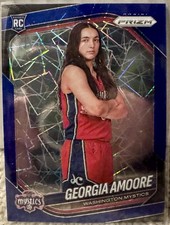 Georgia Amoore 2025 Panini WNBA Prizm Blue Velocity Rookie RC #103 Mystics