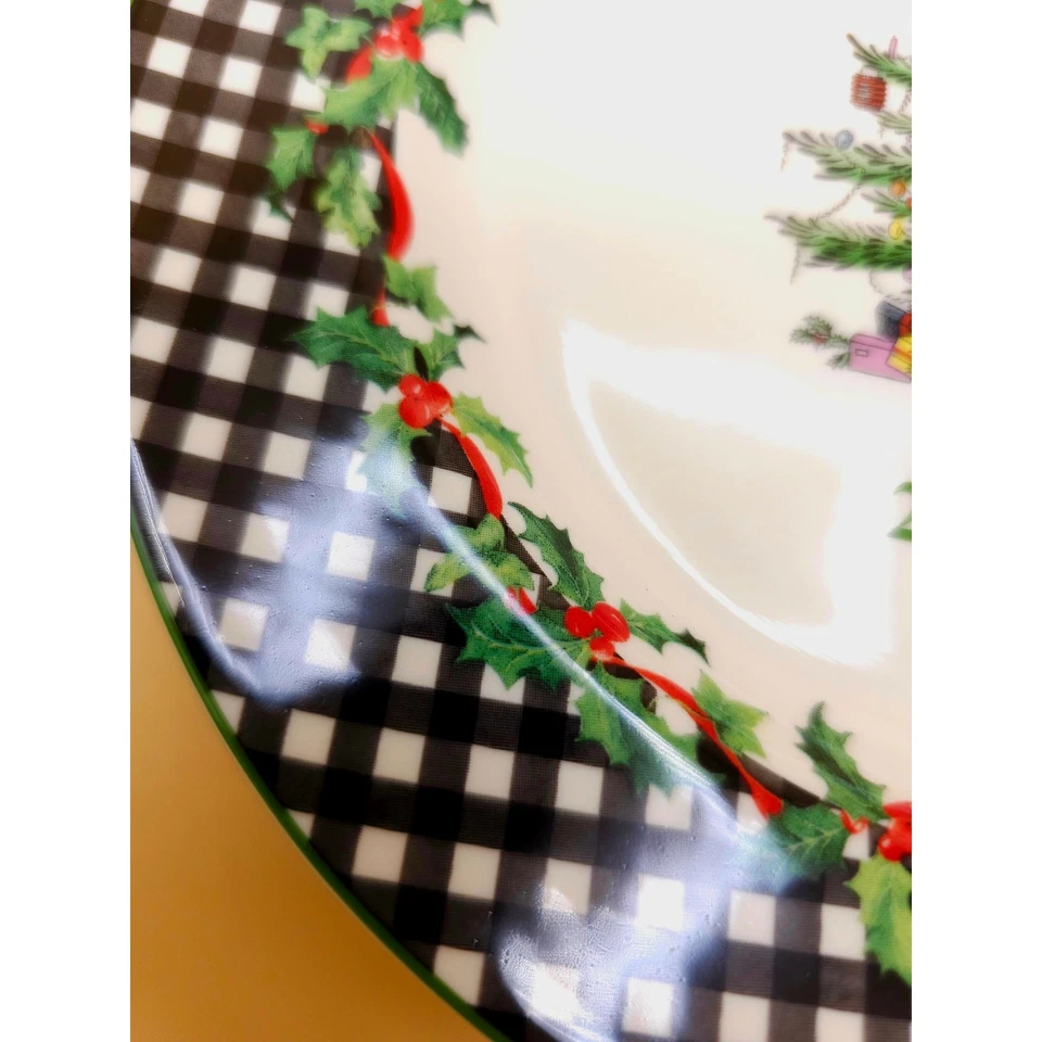 Spode Annual Collector Plate 2024 Christmas Tree 8" Limited Edition Checkered - Image 3 of 4