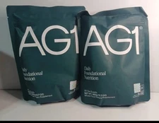 Lot x2 AG1 Athletic Greens PowderPouch 12.7oz 360g 30 Day Supply 2/26 New Sealed