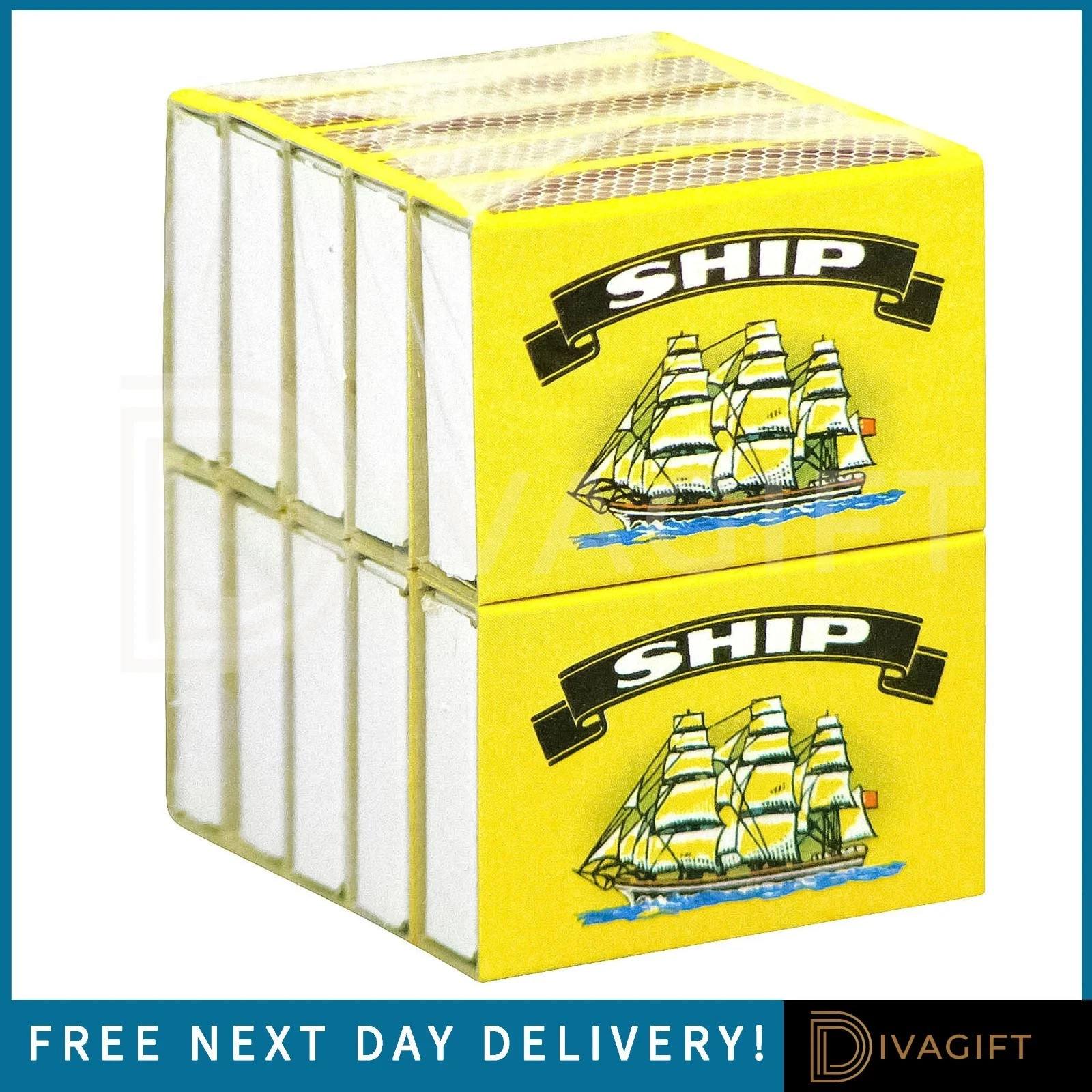 Ship Safety Matches 10x,60x,10x  Boxes | BBQ Camping Candles Cooking | UK New