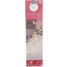 Member's Mark Globe Pathway LED Lights, 3 Pack, Warm White LED Twinkle Effect