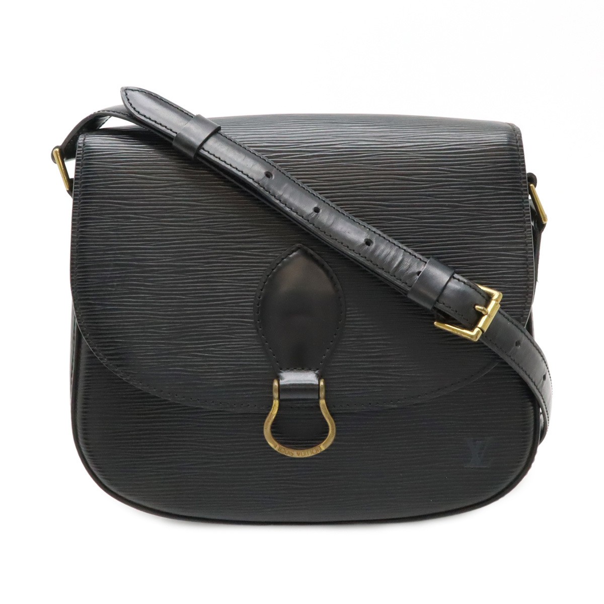 Louis Vuitton Epi Leather Saint Cloud Crossbody Bag in Noir Black