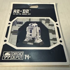 Disney Parks R2-D2 Star Wars Droid Depot Metal Earth 3D Model Kit Galaxy's Edge