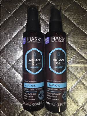 2 Hask Argan Oil Hair Oil Repairing Treatment 3.3 Fl Oz