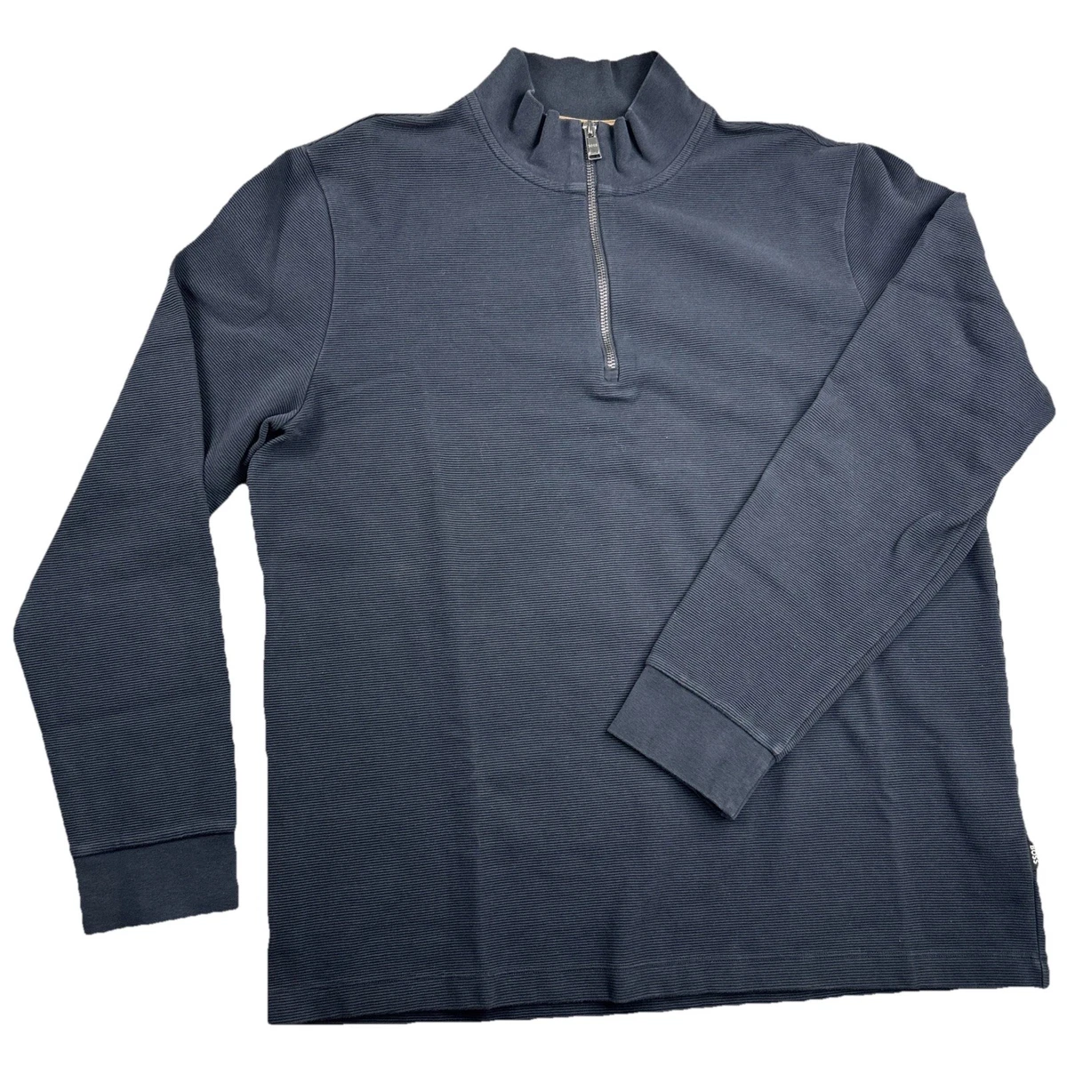 Pull Hugo Boss Homme Gris 1/4 Zip - Taille M - Occasion Parfait état