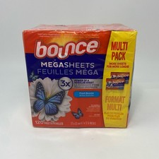 Bounce MegaSheets Fresh Breeze Dryer Sheets 120ct Multi Pack