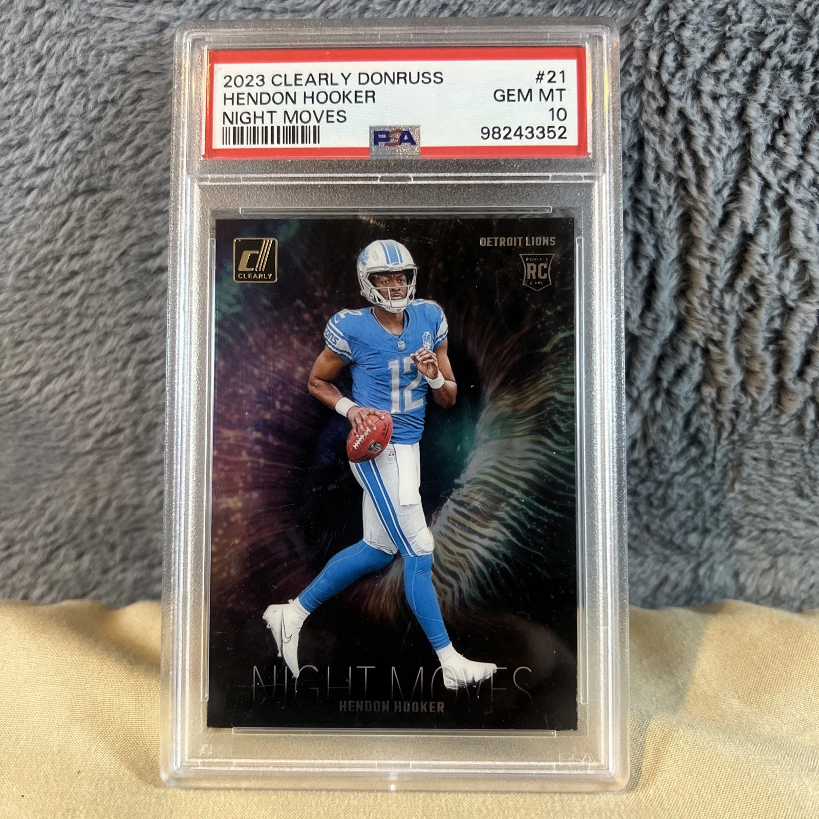 Hendon Hooker Panini Clearly Donruss Night Moves #21 Base