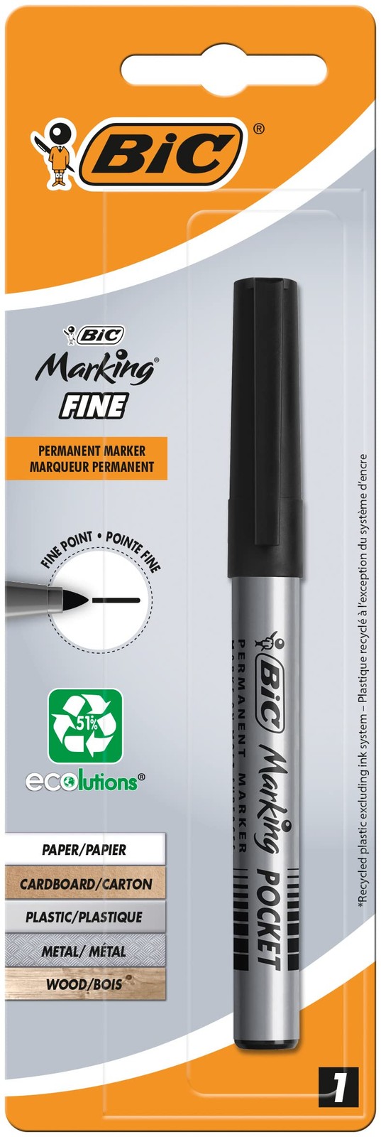 BiC Permanent Marker Black 5290₽