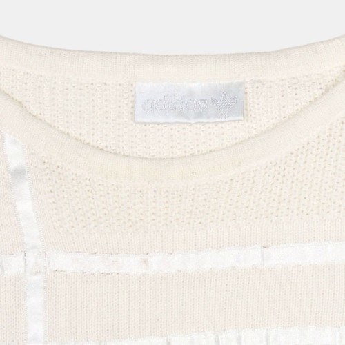 Adidas Knit Vest / Size 12 / Womens / Ivory / Cotton - Picture 3 of 8