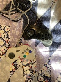 Sega Saturn MK-80000A With Controllers & 15 Games & Pound HDMI Adapter +extras