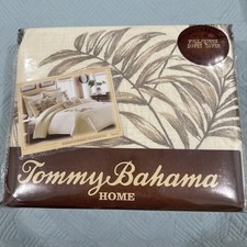 TOMMY BAHAMA HOME EMBROIDERED BOTANICAL TROPICAL FULL/QUEEN DUVET COVER NIP