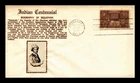 DR JIM STAMPS US COVER INDIAN CENTENNIAL FDC SCOTT 972 CROSBY PHOTO CACHET