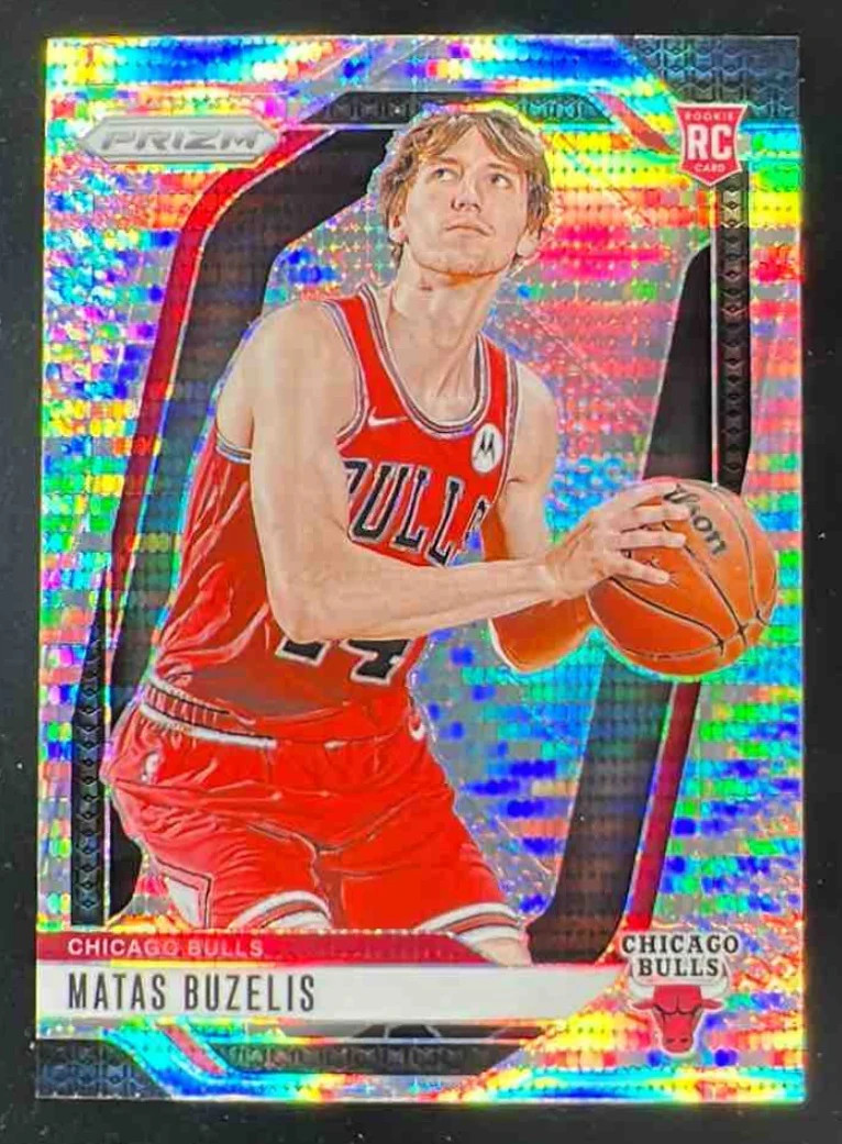 2024-25 Panini Prizm Pulsar Prizm #252 Matas Buzelis RC