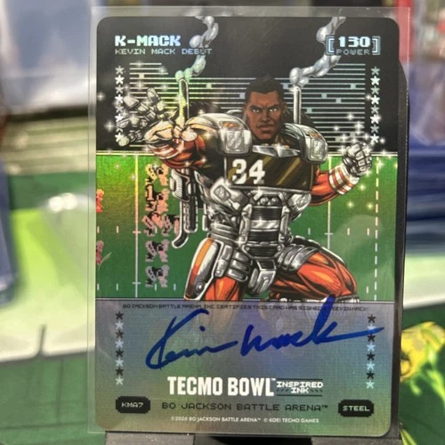 Bo Jackson Battle Arena Tecmo K-Mack Auto Steel Kevin Mack KMA7 130 Power