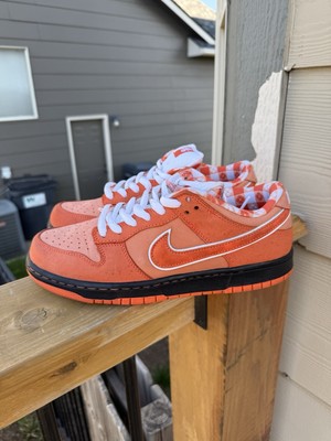 men's nike sb dunk low concepts orange lobster FD8776-800 size 9