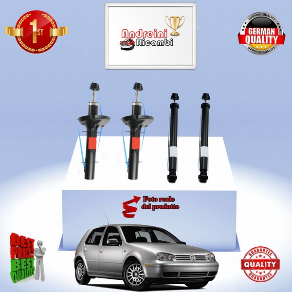 Set 4 StoßDäMpfer Vorderseite + Heck VW Golf IV 1.9 Tdi 66KW 90CV Von 1998->-image