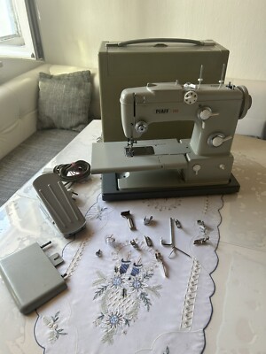 Pfaff 360 Automatic Nähmaschine + Anlasser + Koffer / teil Defekt / bitte Lesen