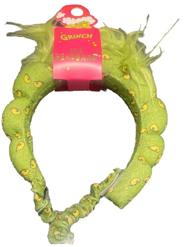 NWT Grinch Cosmetic Spa Cosmetic Headband Festive Holiday Gift! - Picture 2 of 3