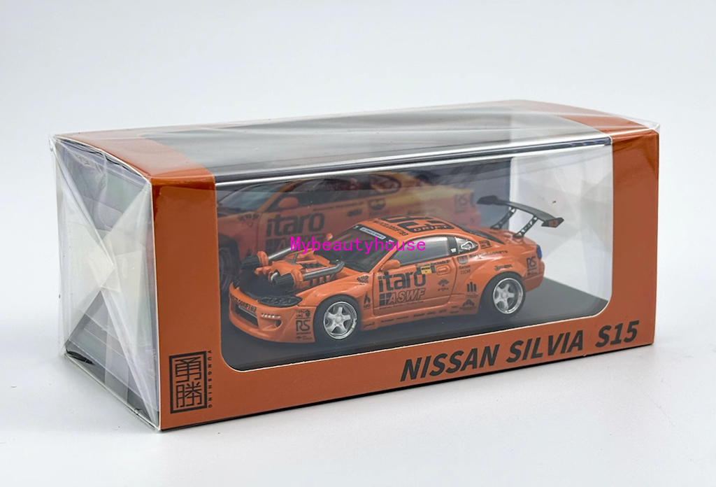 難あり 1/64 マッスルマシーン 6 シルビア S13 オレンジ 難あり 1/64