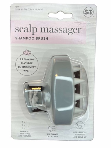 Scalp Hair Head Scrubber Massager Exfoliator Shampoo Silicone 3" Brush 2 Pack - Bild 2 von 5