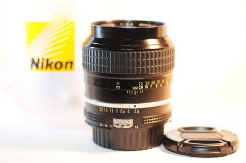Nikon Nikkor 105mm f/2.5 AI PRIME PORTRAIT lens READ for FA FM2n F3 FE F2 FG DF
