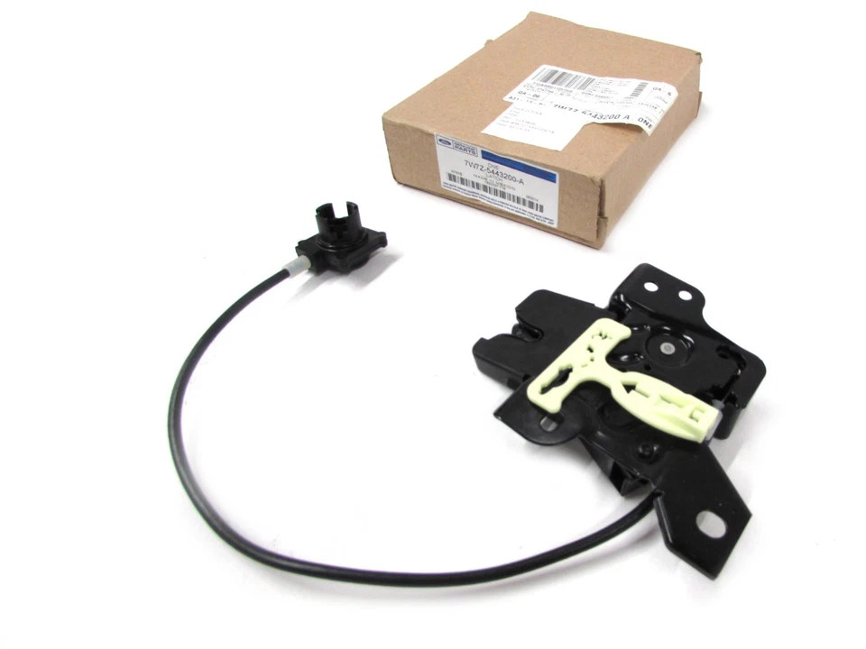 OEM NUEVO Cable de manija de liberación de pestillo de bloqueo de tapa de maletero trasero Ford 7W7Z-5443200-A Foto 2 de 4