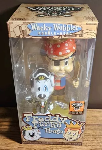 Funko Wacky Wobbler Pirate Freddy Funko with Proto 2024 SDCC Box of Fun