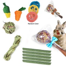 14x Chew Toys Set Small Animal Teeth Grinding Treats Hamster Rabbits Guinea Pig