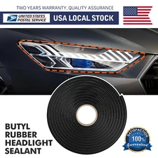 13 FT Butyl Tape Rubber Glue Headlight Sealant Retrofit Reseal Headlamps Door RV