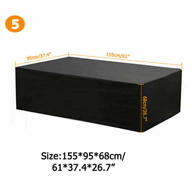 Rattan Corner Sofa Cover L Shape Garden Furniture Protector Outdoor