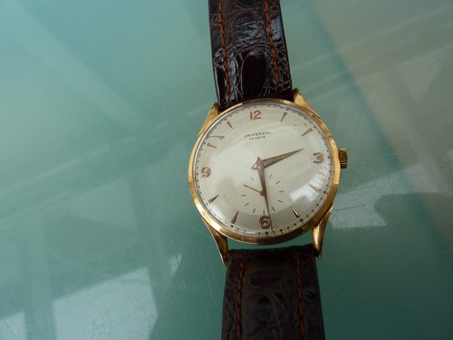 Universal Geneve 750 Gold 18 Karat Große Uhr - Bild 3 von 14