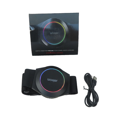 Woojer Haptic Strap 3 WJRS3-101 For Games, Music, Movies, VR Black NO Sleeve