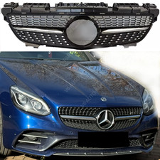 For Mercedes SLK-Class R172 SLK350 SLK280 200 front Bumper Black Grille 2011-16
