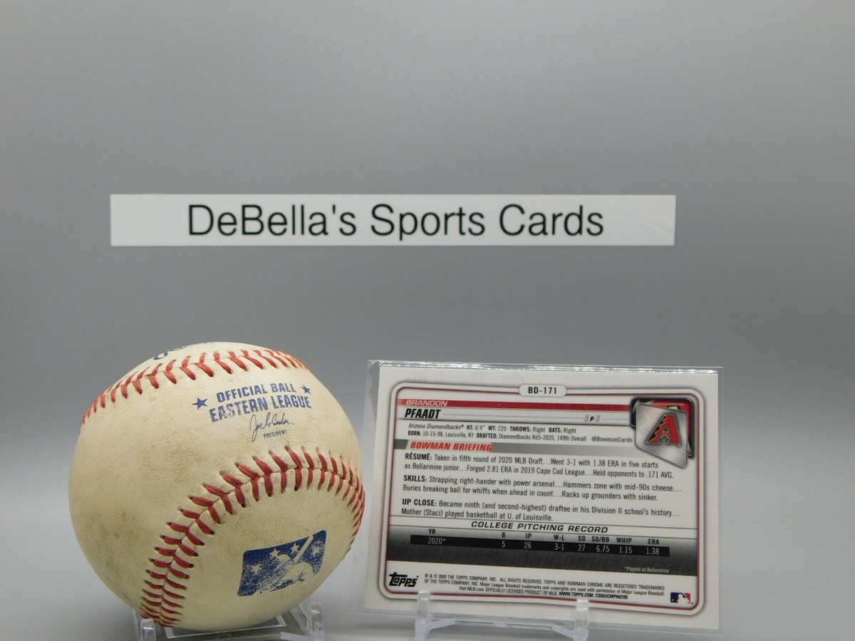 2020 BOWMAN DRAFT CHROME 1st Bowman BRANDON PFAADT #BD-171 | eBay