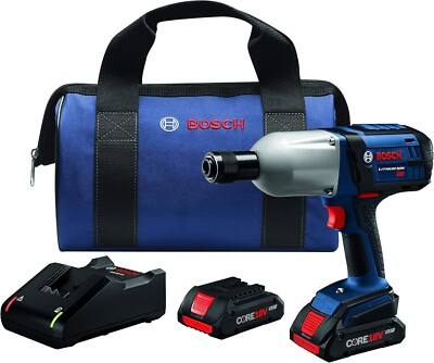 Bosch HTH182-B25 18V High Torque Impact Wrench w/ 7/16'' Hex w/ (2) 4.0 Ah