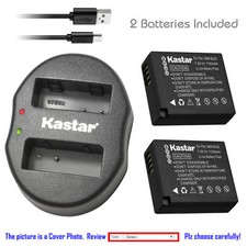 DMW-BLE9 Battery or Dual Charger Panasonic DMW-BLE9E DMW-BLE9PP DMW-BLG10