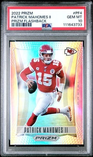 2022 Panini Prizm Flashback Patrick Mahomes II #PF-4 PSA 10 GEM Kansas City