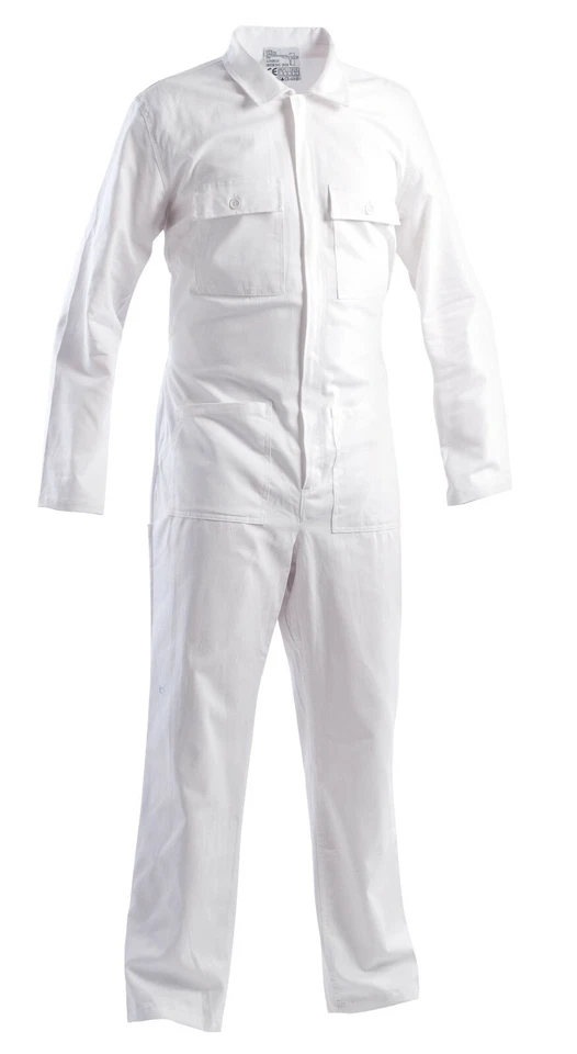 Tuta Uomo da Lavoro Imbianchino Alimentare Cotone Salopette Pantaloni Intera