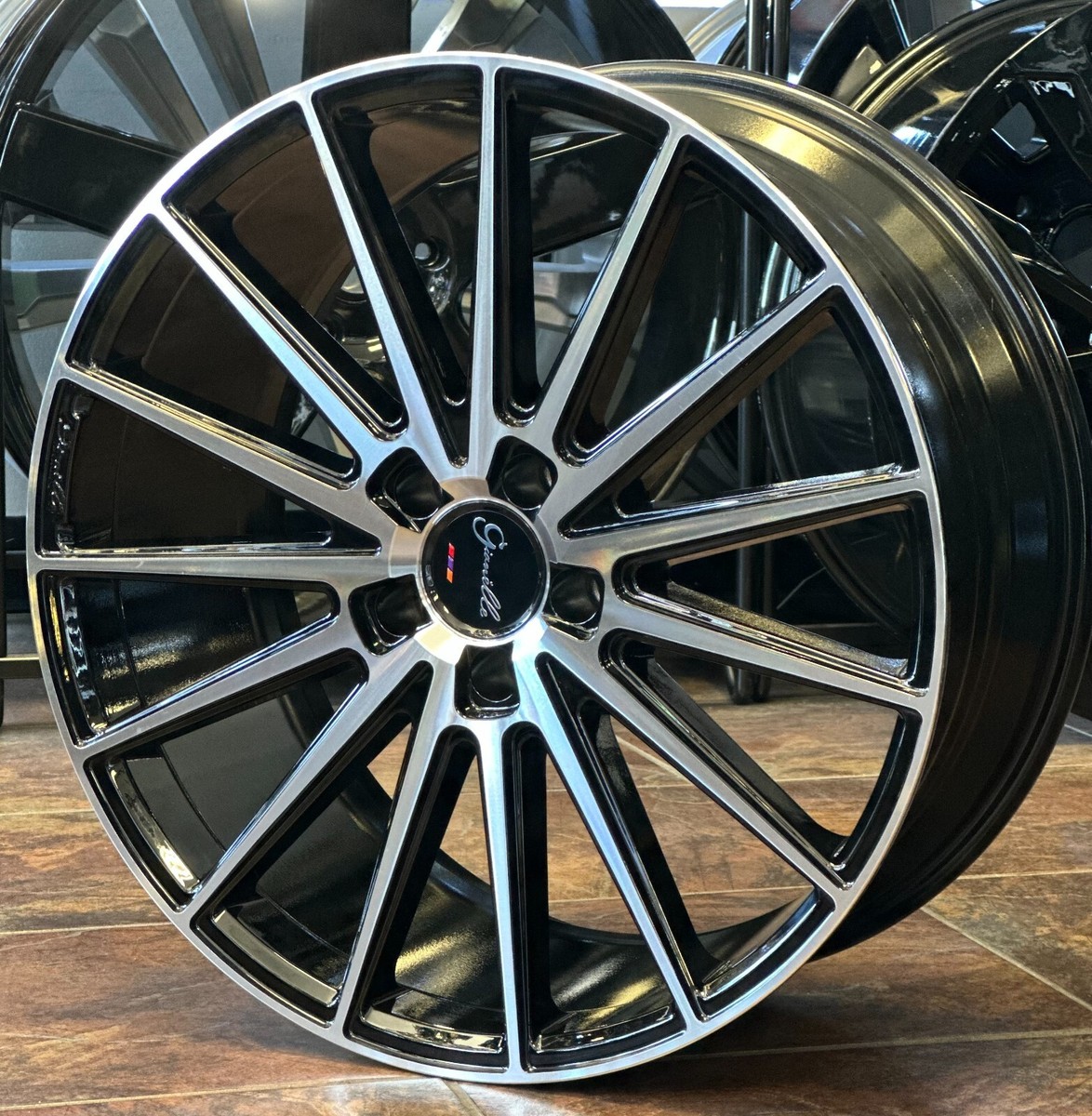 20'' Giovanna Verdi Black Machine Wheels Tires S550 S63 GLE X5 X6